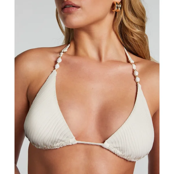 Haut de bikini triangle Cozumel - Blanc