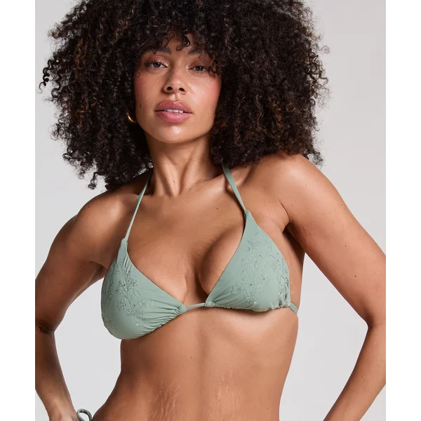 Haut de bikini triangle Giselle - Vert