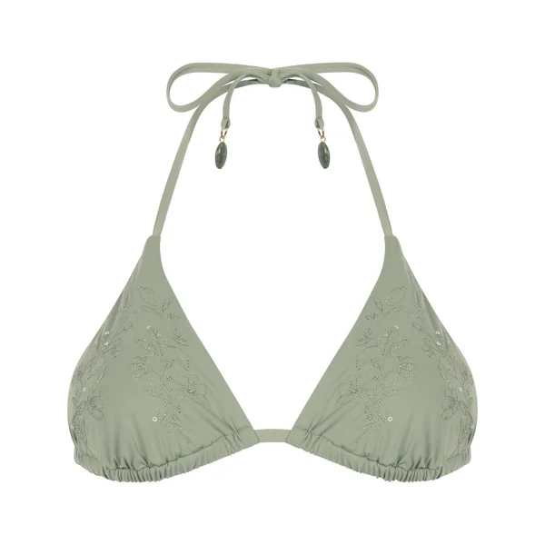 Haut de bikini triangle Giselle - Vert