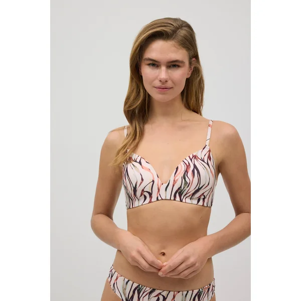 Haut de bikini triangle imprimé