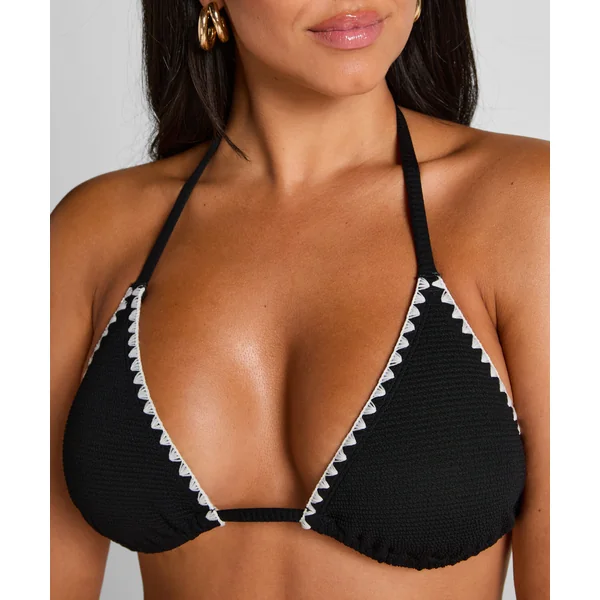 Haut de bikini triangle Kenya - Noir