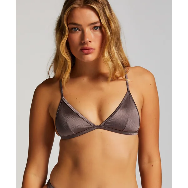 Haut de bikini triangle Luna - Gris