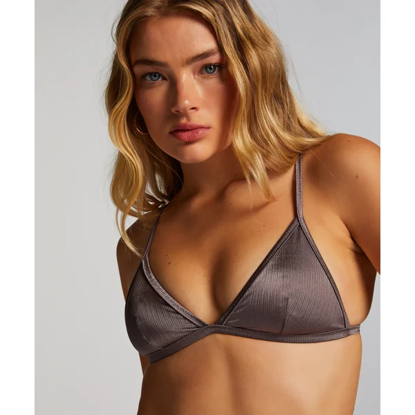 Haut de bikini triangle Luna - Gris