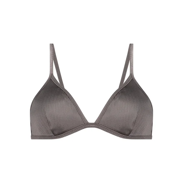 Haut de bikini triangle Luna - Gris
