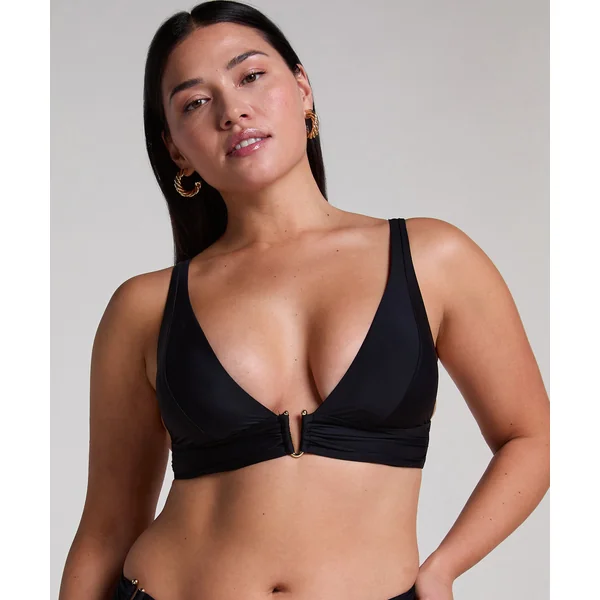 Haut de bikini triangle Luna - Noir