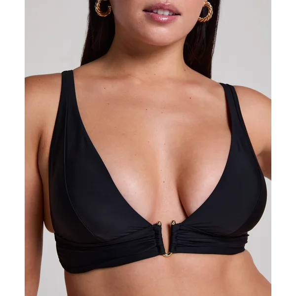 Haut de bikini triangle Luna - Noir