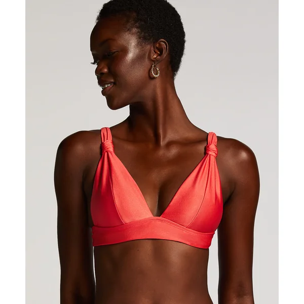 Haut de bikini triangle Luxe - Rouge