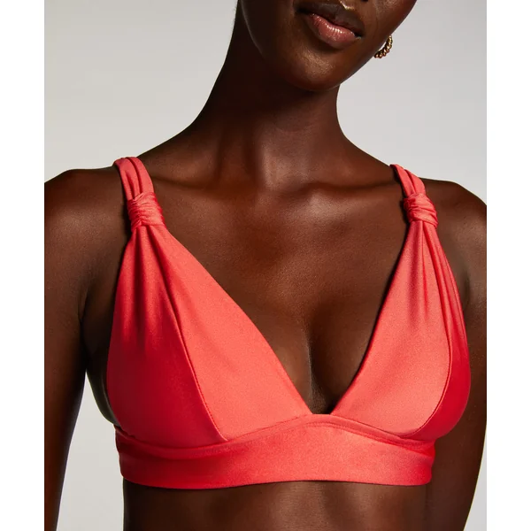 Haut de bikini triangle Luxe - Rouge