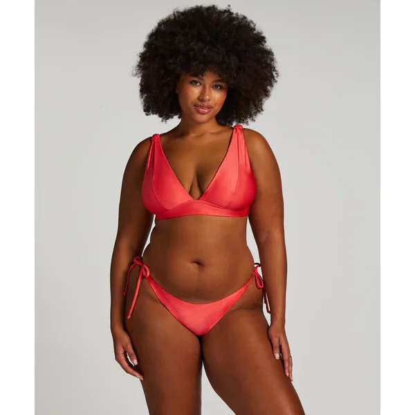 Haut de bikini triangle Luxe - Rouge