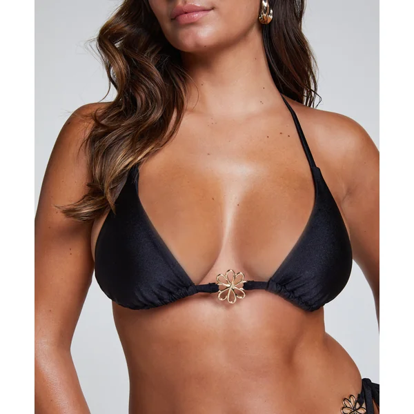 Haut de bikini triangle Yucatan - Noir
