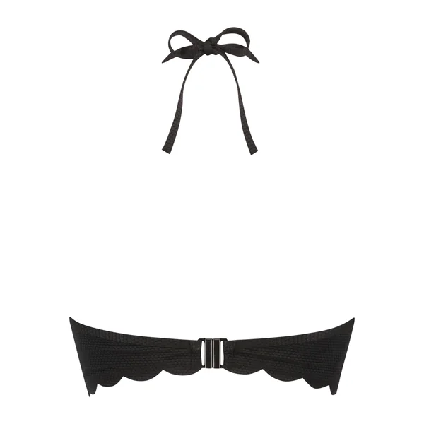 Haut de bikini à armatures à effet push-up préformé Scallop Taille A - E - Noir