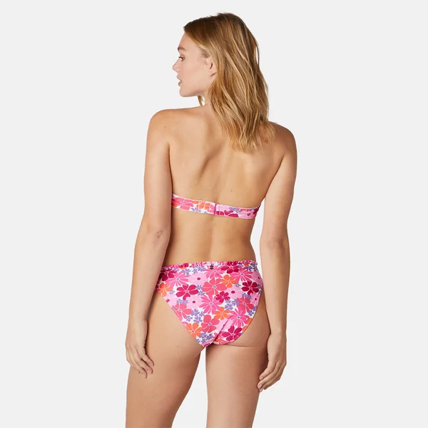 Haut de maillot de bain balconnet rose Fouta