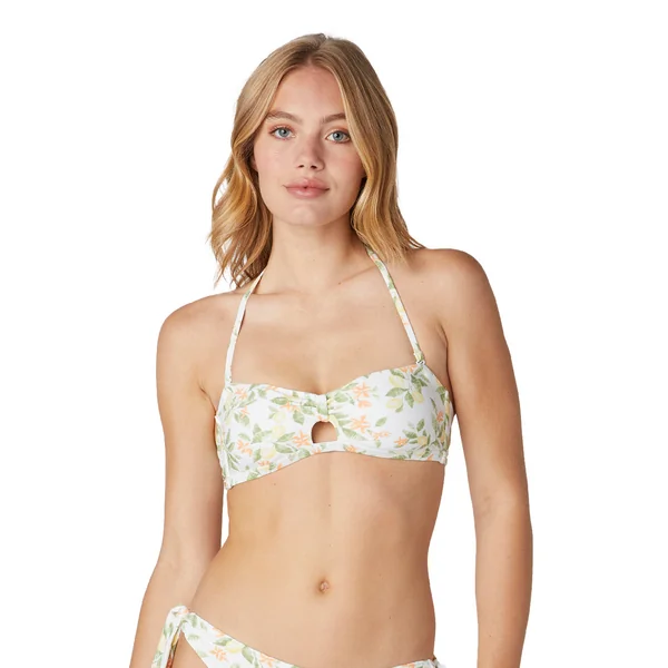 Haut de maillot de bain bandeau blanc Menton