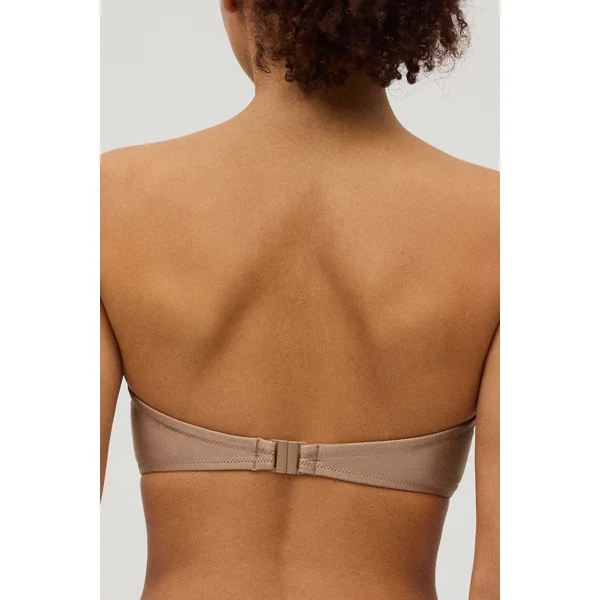 Haut de maillot de bain bandeau bronze à paillettes bonnet C