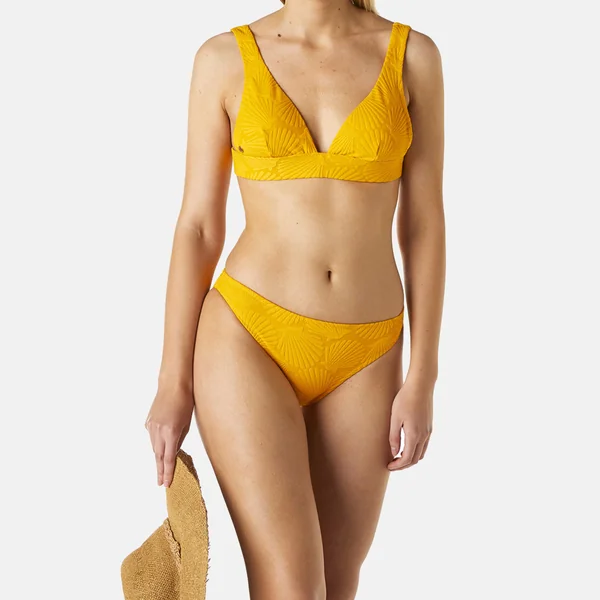 Haut de maillot triangle jaune VOYAGE