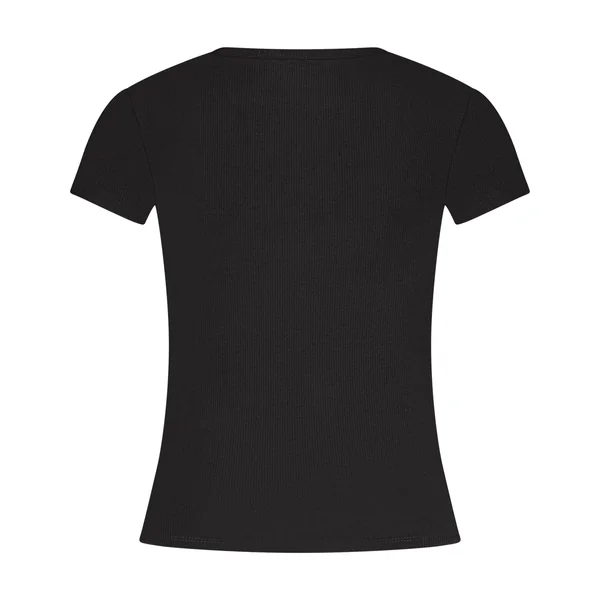 Haut de pyjama côtelé Essential - Noir