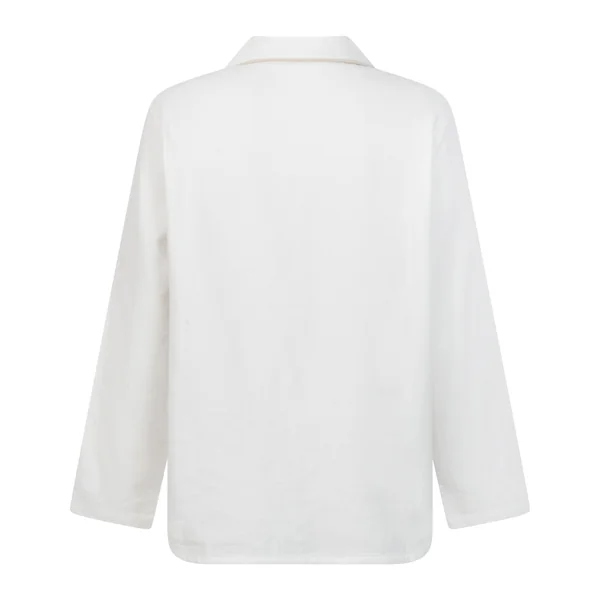 Haut de pyjama Flanel Essentials - Blanc