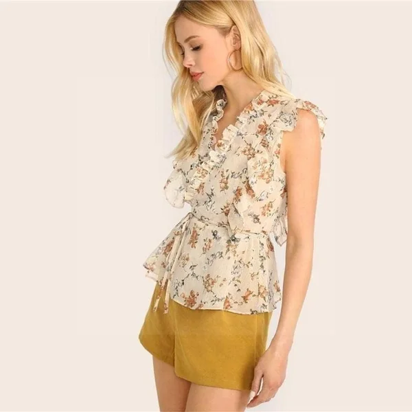 Hippie floral blouse