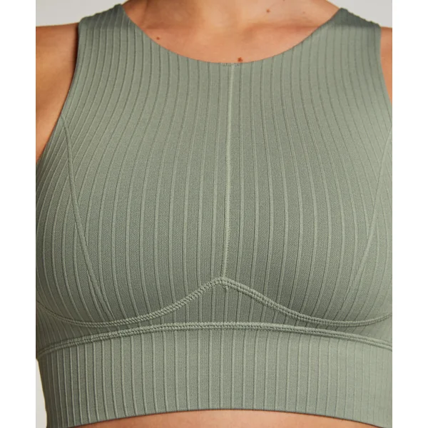 HKMX Soutien-gorge de sport sans couture - Vert