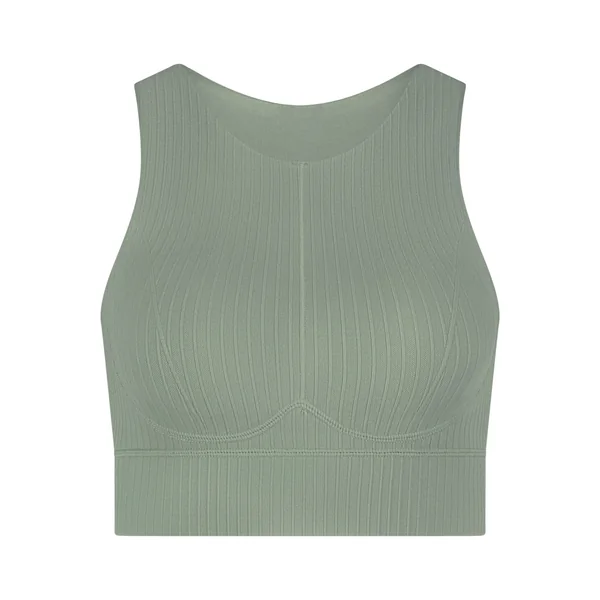 HKMX Soutien-gorge de sport sans couture - Vert
