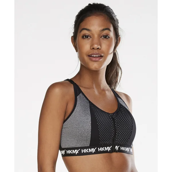 HKMX Soutien-gorge de sport The Pro Maintien niveau 3 - Gris