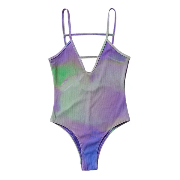 Inga Classic Swimsuit - Purple / Green Mystic