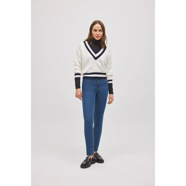 Jean bleu effet push-up