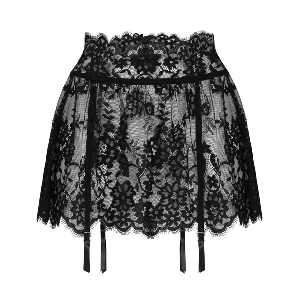 Jupe en dentelle - Noir