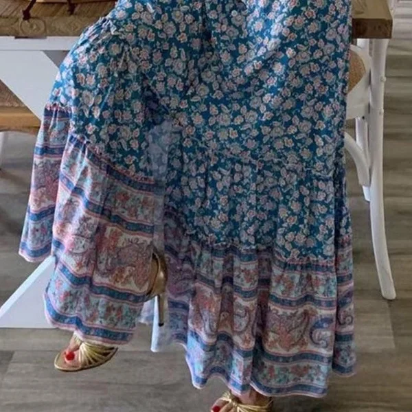 Jupe Longue À Fleurs Hippie