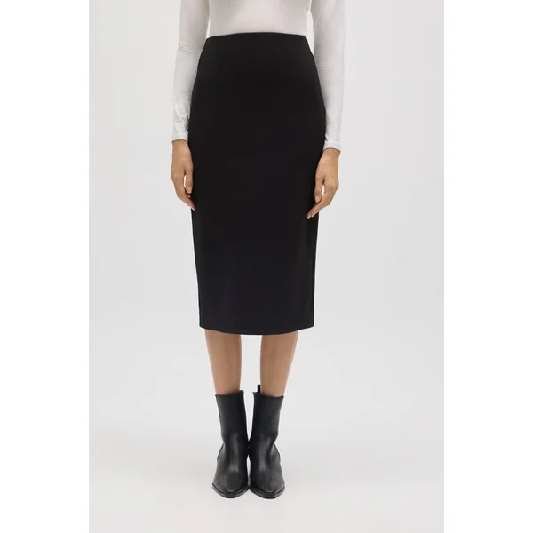 Jupe midi fluide noire