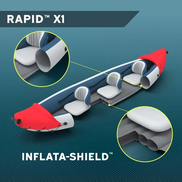Kayak gonflable Hydro-Force™ Rapid X1 290cm