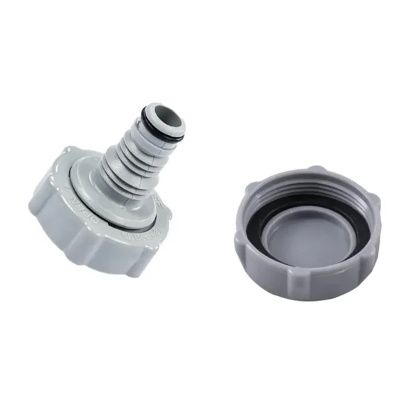 Kit bouchon de valve de vidange + adaptateur pour tuyau d'arrosage pour piscines