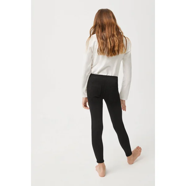 Legging basique fille noir