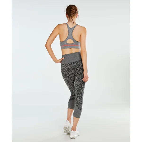 Legging corsaire taille haute niveau 3 - Gris