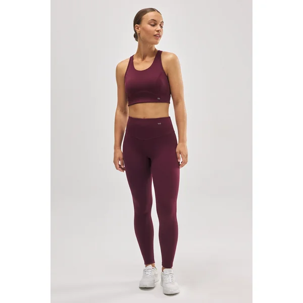 Legging de sport effet push-up bordeaux