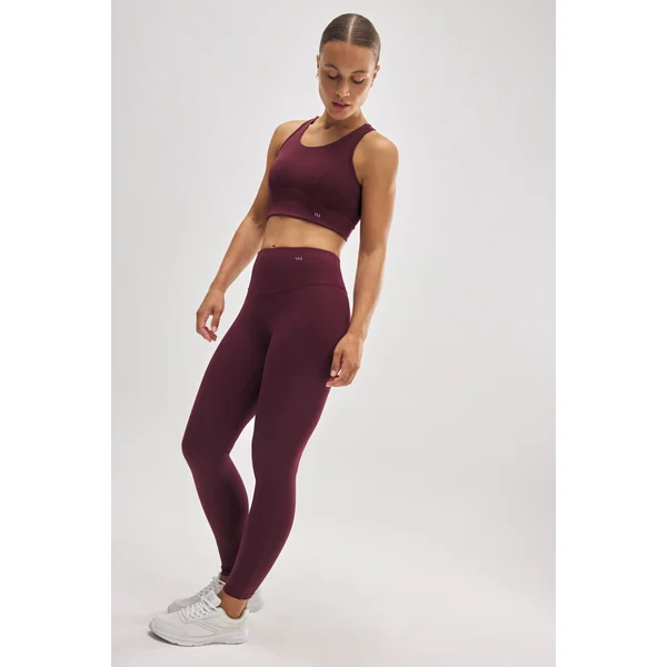 Legging de sport effet push-up bordeaux