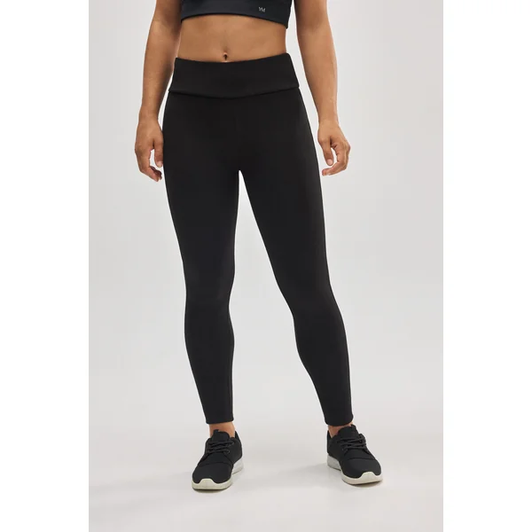 Legging de sport thermique en polaire noire