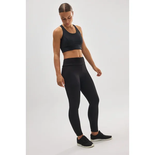 Legging de sport thermique en polaire noire