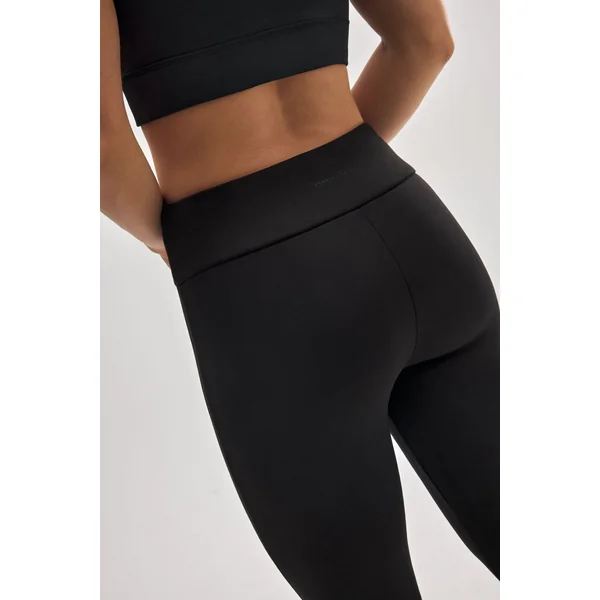 Legging de sport thermique en polaire noire