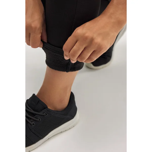 Legging de sport thermique en polaire noire