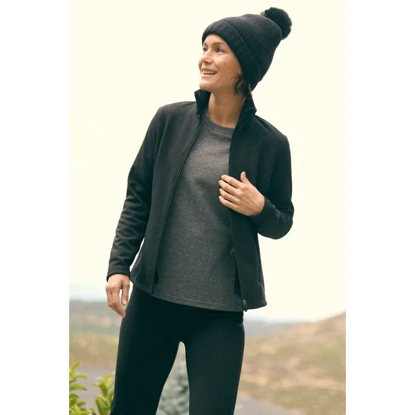 Legging de sport thermique en polaire noire