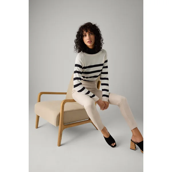 Legging effet métallisé beige