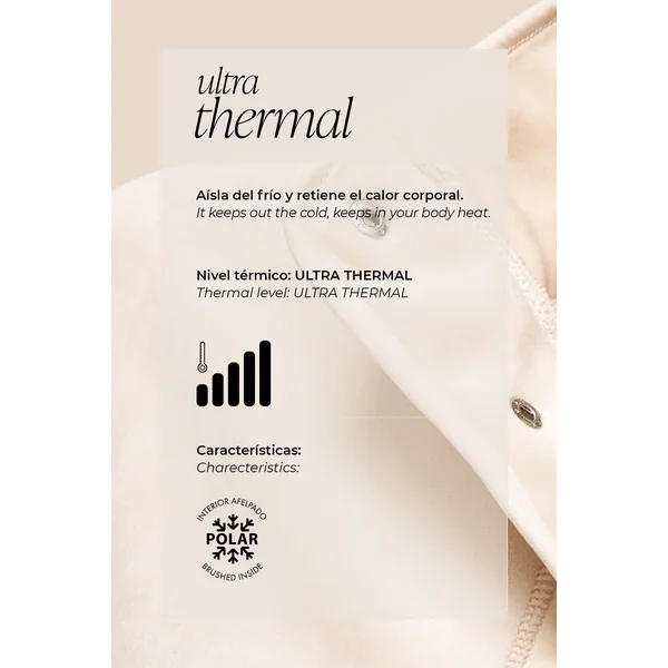 Legging évasé thermique en polaire noire style sport