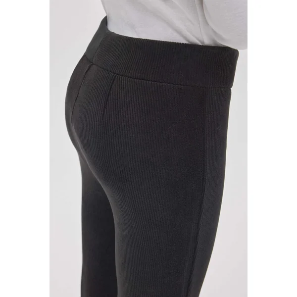 Leggings côtelés en polaire ultra-thermique pour femmes et filles | Mini collection