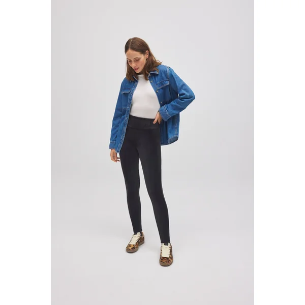 Leggings côtelés en polaire ultra-thermique pour femmes et filles | Mini collection