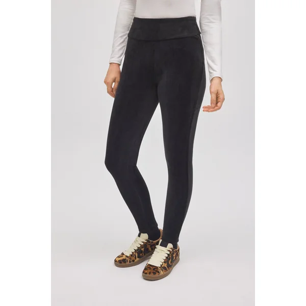 Leggings côtelés en polaire ultra-thermique pour femmes et filles | Mini collection