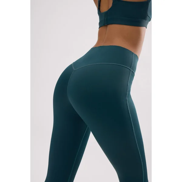 Leggings vert bouteille à effet push-up et compression