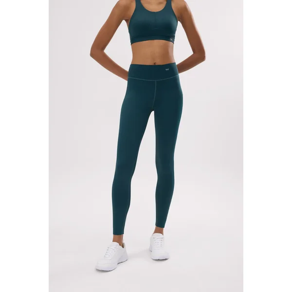 Leggings vert bouteille à effet push-up et compression