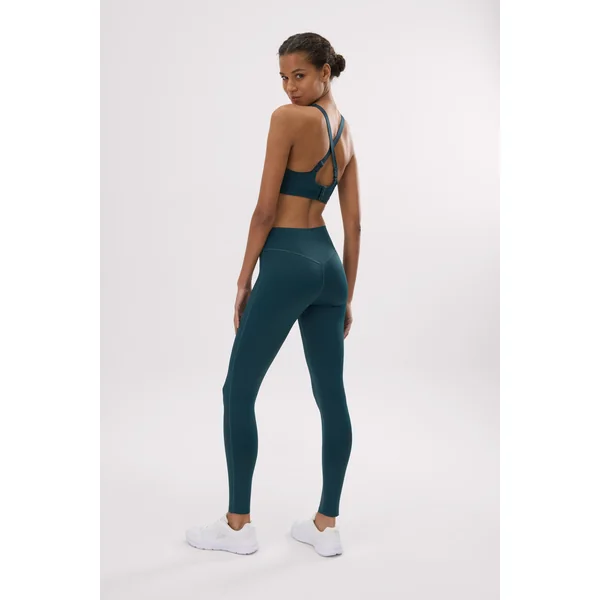 Leggings vert bouteille à effet push-up et compression