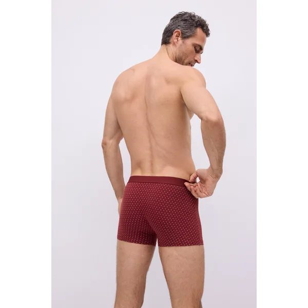 Lot de 2 boxers imprimé marinière rouge et gris